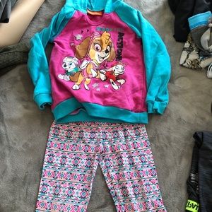 Sweatshirt with matching leggings